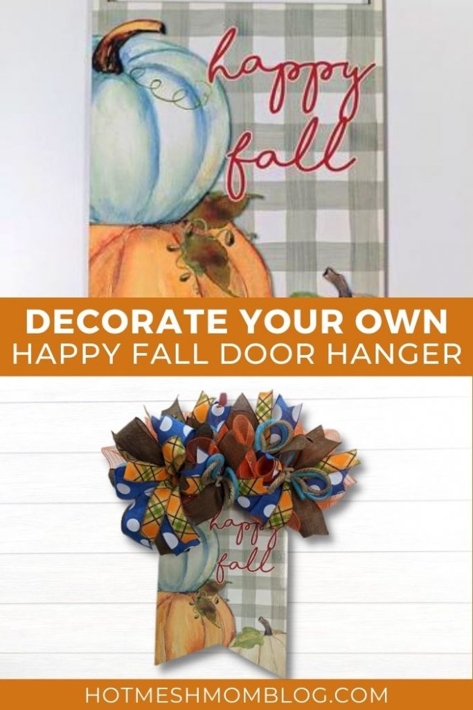 Decorate Your Own Happy Fall Door Hanger