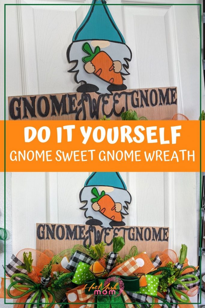DIY Gnome Sweet Gnome Wreath Rail Tutorial