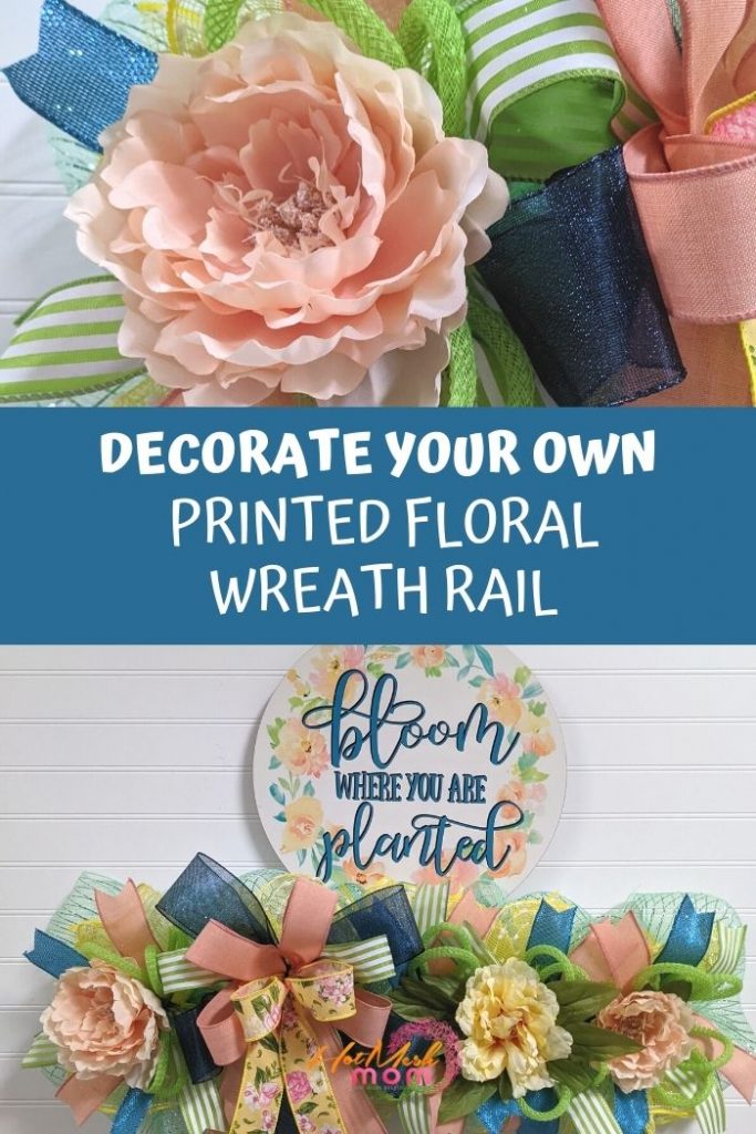 Decorate Your Own Printed Floral Wreath Rail